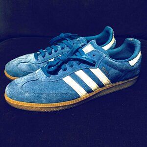 Adidas Originals Samba ADV Blue Bird Gum x JP5719 Size 10.5 US Mens 44 2/3 EUR